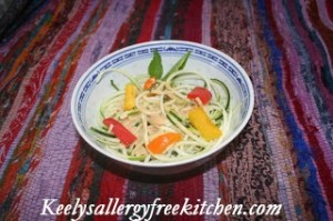 Raw Zucchini Noodles