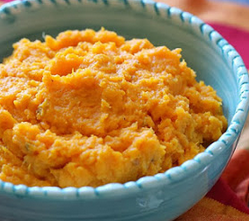 mashed butternut squash and potatoes
